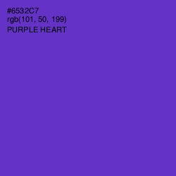 #6532C7 - Purple Heart Color Image