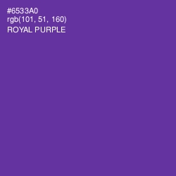 #6533A0 - Royal Purple Color Image