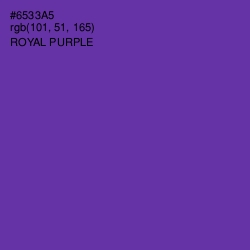 #6533A5 - Royal Purple Color Image