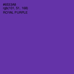 #6533A8 - Royal Purple Color Image