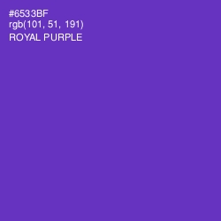 #6533BF - Royal Purple Color Image