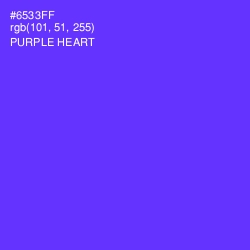 #6533FF - Purple Heart Color Image