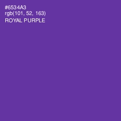 #6534A3 - Royal Purple Color Image