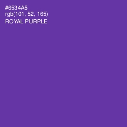 #6534A5 - Royal Purple Color Image