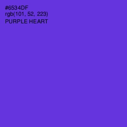 #6534DF - Purple Heart Color Image