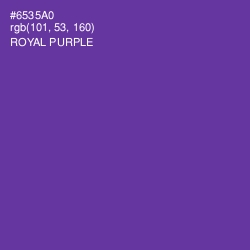 #6535A0 - Royal Purple Color Image