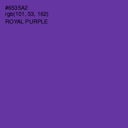 #6535A2 - Royal Purple Color Image