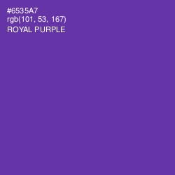 #6535A7 - Royal Purple Color Image