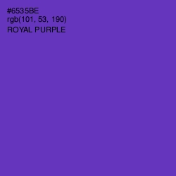 #6535BE - Royal Purple Color Image