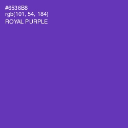 #6536B8 - Royal Purple Color Image