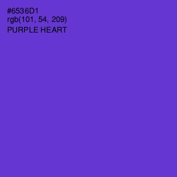 #6536D1 - Purple Heart Color Image