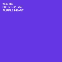 #6536E3 - Purple Heart Color Image