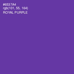 #6537A4 - Royal Purple Color Image