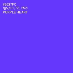 #6537FC - Purple Heart Color Image