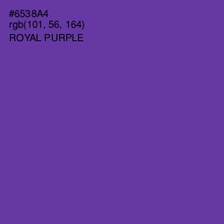 #6538A4 - Royal Purple Color Image