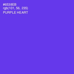 #6538EB - Purple Heart Color Image