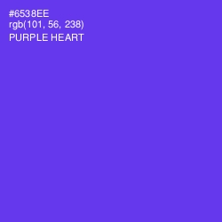#6538EE - Purple Heart Color Image