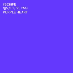 #6538FE - Purple Heart Color Image