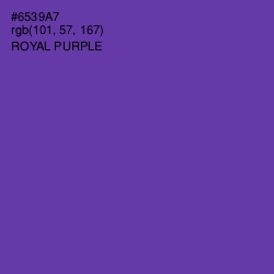 #6539A7 - Royal Purple Color Image