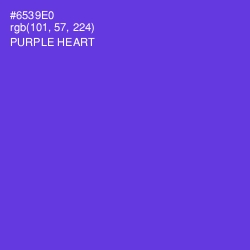 #6539E0 - Purple Heart Color Image