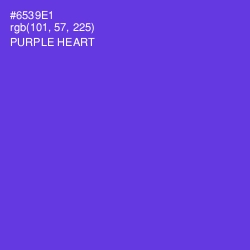 #6539E1 - Purple Heart Color Image