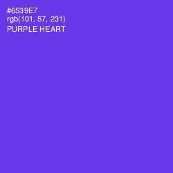 #6539E7 - Purple Heart Color Image