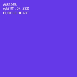 #6539E8 - Purple Heart Color Image