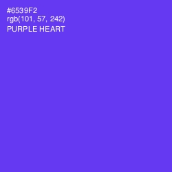 #6539F2 - Purple Heart Color Image