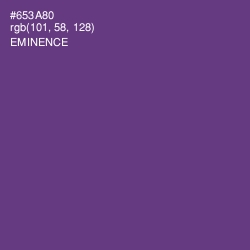 #653A80 - Eminence Color Image