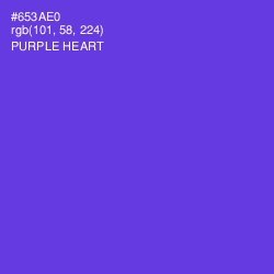 #653AE0 - Purple Heart Color Image