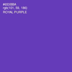 #653BBA - Royal Purple Color Image