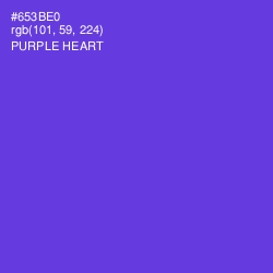 #653BE0 - Purple Heart Color Image