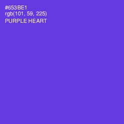 #653BE1 - Purple Heart Color Image
