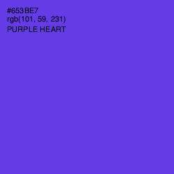 #653BE7 - Purple Heart Color Image