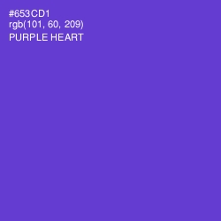 #653CD1 - Purple Heart Color Image