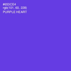 #653CE4 - Purple Heart Color Image