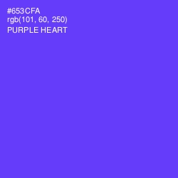 #653CFA - Purple Heart Color Image