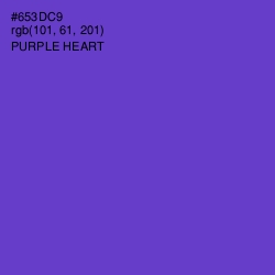 #653DC9 - Purple Heart Color Image