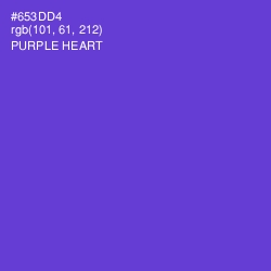#653DD4 - Purple Heart Color Image