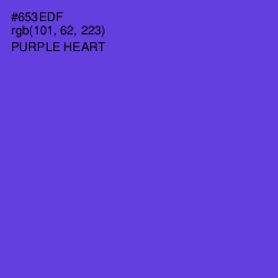 #653EDF - Purple Heart Color Image