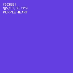 #653EE1 - Purple Heart Color Image