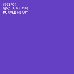 #653FC4 - Purple Heart Color Image