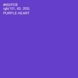 #653FCB - Purple Heart Color Image