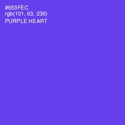 #653FEC - Purple Heart Color Image