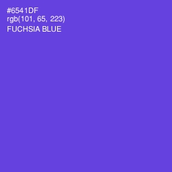 #6541DF - Fuchsia Blue Color Image