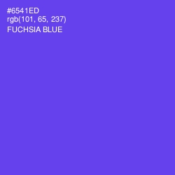 #6541ED - Fuchsia Blue Color Image