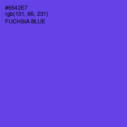 #6542E7 - Fuchsia Blue Color Image