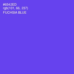 #6542ED - Fuchsia Blue Color Image