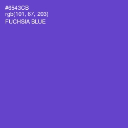 #6543CB - Fuchsia Blue Color Image