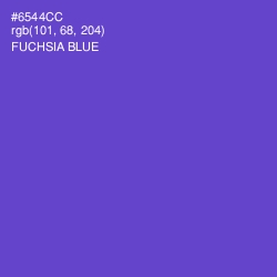 #6544CC - Fuchsia Blue Color Image